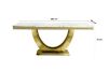 Picture of NUCCIO 180 Dining Table (White & Gold)