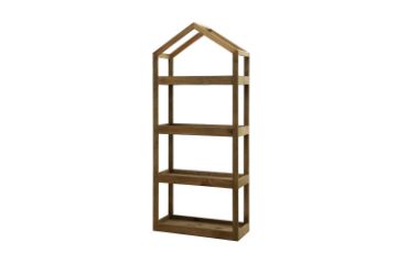 Picture of ELMORE 100% Reclaimed Pine Wood Scandi 4-Tier Shelf (199cmx85cm)