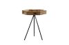 Picture of RUSSELL Hexagonal Reclaimed Pine Wood Tray Side Table