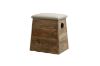 Picture of RUSSELL Reclaimed Pine Wood Stool with Storage (45cm Tall)