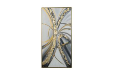 Picture of H78 Canvas Print Wall Art With Golden Frame (60cmx120cm)