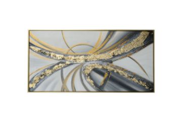 Picture of H78 Hand Oil Painting Canvas Wall Art With Golden Frame (60x120cm)