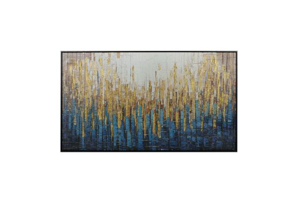 Picture of H80 Hand Oil Painting Canvas Wall Art With Black Frame (80x140cm)
