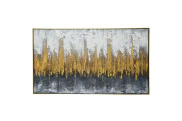 Picture of H81 Hand Oil Painting Canvas Wall Art With Golden Frame (80x140cm)