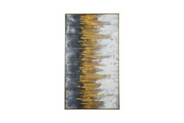 Picture of H81 Hand Oil Painting Canvas Wall Art With Golden Frame (80x140cm)