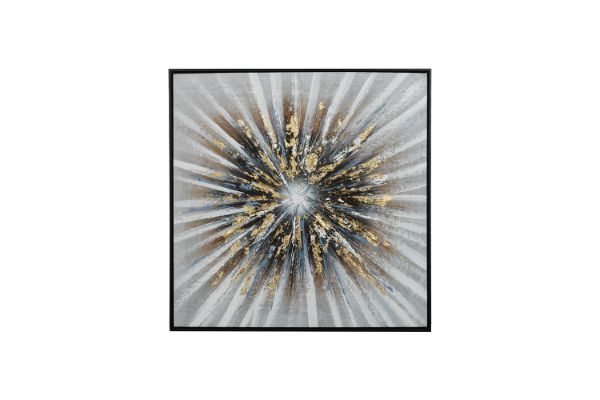 Picture of H80 Hand Oil Painting Canvas Wall Art With Black Frame (80x80cm)