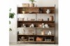 Picture of ELMORE Reclaimed Pine Wood Large Iron Shelf (180x190cm)
