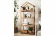 Picture of ELMORE 100% Reclaimed Pine Wood Scandi 4-Tier Shelf (199cmx85cm)