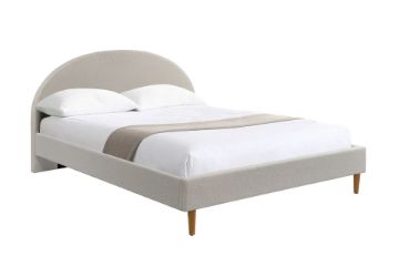 Picture of HOFFMAN Fabric Bed Frame (Beige) - Queen