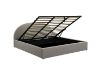 Picture of HOFFMAN Fabric Bed Frame with Gas Lift Storage in Queen/Super King Size (Grey)