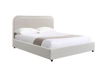 Picture of DOROTHY Fabric Bed Frame in Super King Size (Beige) 