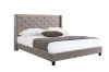 Picture of ELY Fabric Bed Frame in Queen/King Size (Beige)