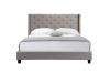 Picture of ELY Fabric Bed Frame (Beige) - Queen