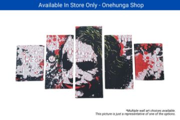 Picture of (ONEHUNGA SHOP CLEARANCE) 5-Panel Canvas Print Wooden Frame Wall Art