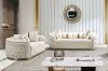 Picture of [FLOOR MODEL CLEARANCE]  PIEDMONT Chesterfield Velvet Sofa Range (Beige) - 3 Seater
