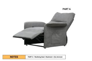 Picture of Galaxy Modular Power Recliner System - Part A (1R Power Recliner with Arms)