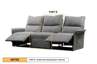 Picture of Galaxy Modular Power Recliner  System -  Part B  (1S Armless Seat)