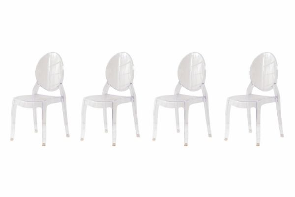 Picture of COLE Dining Chair (Clear) - 4 Chairs in 1 Carton