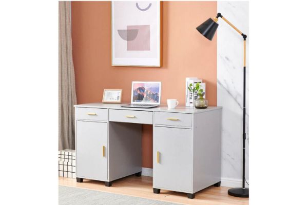 Picture of (FLOOR MODEL CLEARANCE)  ARTISS 120 Computer Desk with Storage (Grey)