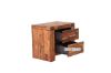 Picture of (FLOOR MODEL CLEARANCE) PHILIPPE Acacia Wood 2-Drawer Bedside Table (Rustic Java Colour) 