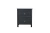 Picture of (FLOOR MODEL CLEARANCE) METRO 2-Drawer Bedside Table (Black)