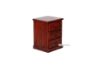 Picture of (FLOOR MODEL CLEARANCE)  CANNINGTON Solid NZ Pinewood 3-Drawer Bedside Table (Wine Red Colour) 