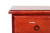 Picture of (FLOOR MODEL CLEARANCE)  CANNINGTON Solid NZ Pinewood 3-Drawer Bedside Table (Wine Red Colour) 
