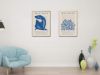 Picture of WOMAN IN BLUE By Henri Matisse - Wood Colour Framed Canvas Print Wall Art (80cmx60cm)