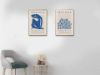 Picture of WOMAN IN BLUE By Henri Matisse - Wood Colour Framed Canvas Print Wall Art (80cmx60cm)