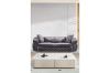 Picture of (FLOOR MODEL CLEARANCE) PIEDMONT Chesterfield Velvet Sofa Range (Grey) - 1 Seater