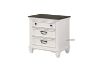 Picture of (FLOOR MODEL CLEARANCE) CHARLES Bedside Table (White & Grey)