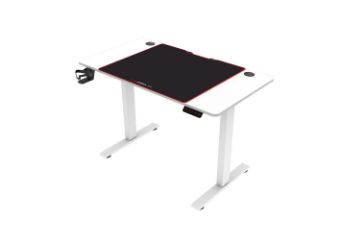 Picture of MATRIX 120 Electric Height Adjustable Desk with Jumbo Mouse Pad (White)