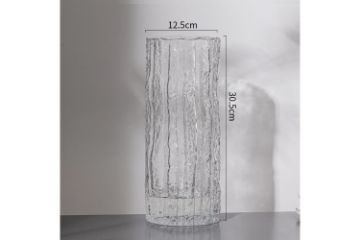 Picture of GLACIER-SHAPED Glass Vase (Transparent) - Short