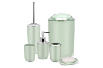 Picture of HOUSEHOLD 4PC/6PC Bathroom Accessories Set (Green)