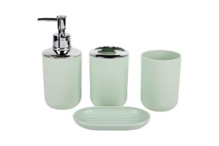 Picture of HOUSEHOLD Bathroom Accessories (Green) - 4-Piece Set	