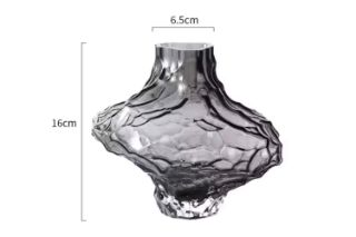 Picture of VALLEY  Special-Shaped Glass Vase (Grey) - Short
