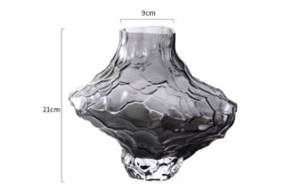 Picture of VALLEY  Special-Shaped Glass Vase (Grey) - Tall