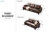 Picture of KNOLLWOOD 3/2 Seater Air Leather Sofa Set (Brown)