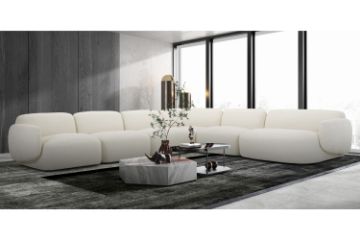 Picture of SUMMIT Fabric Modular Corner Sofa (White)   