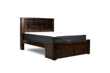 Picture of MALAGA Storage Bed Frame In Queen Size (Walnut)