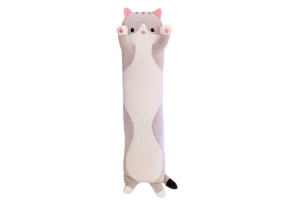 Picture of CUTE CAT Plush Cushion / Pillow  (Grey) - 150cm