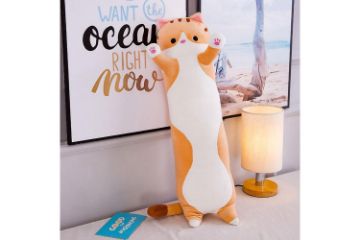 Picture of CUTE CAT Plush Cushion / Pillow  (Brown) - 150cm
