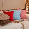 Picture of FLUFFY Embroidery Pillow Cushion with Inner Assorted (45cmx45cm) - Bright Red