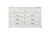 Picture of (FLOOR MODEL CLEARANCE) BICTON 9 DRW Dressing Table with Mirror (White) - Dressing Table