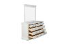 Picture of (FLOOR MODEL CLEARANCE) BICTON 9 DRW Dressing Table with Mirror (White) - Dressing Table