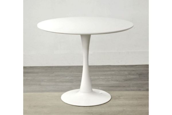 Picture of (FLOOR MODEL CLEARANCE) TULIP Round Dining Table (White) - 100cm Diameter Table