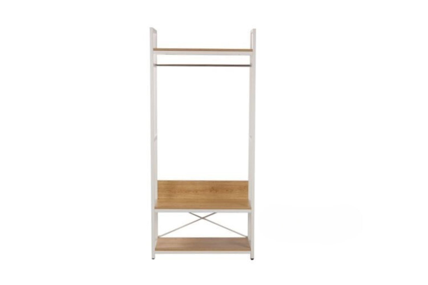 CITY 180x80cm Storage Rack/Open Wardrobe (White)