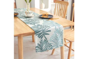 Picture of DOUBLE-SIDED Printed Table Runner/Bed Runner (Teal)