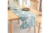 Picture of DOUBLE-SIDED Printed Table Runner/Bed Runner (Teal) - 30cmX160cm	