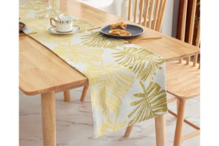 Picture of DOUBLE-SIDED Printed Table Runner/Bed Runner (Golden Brown)- 30cmX160cm